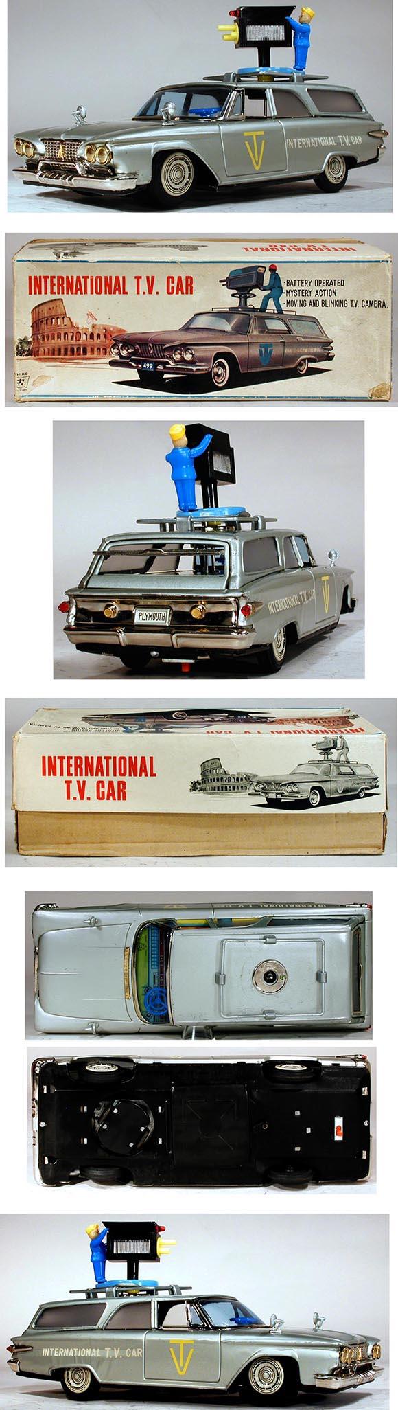 1961 Ichiko, Plymouth International T.V. Car in Original Box